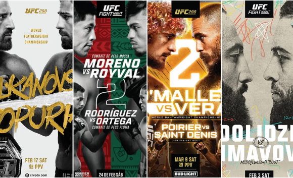 Photos: UFC event posters of 2024